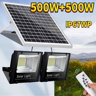 1000W Solar Spotlight Floodlight Outdoor Remote Control Solar LED Street Light Floodlight Panel Sens