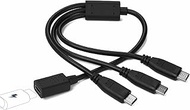 USB C Splitter 1 in 3 Out,USB C Y Splitter,USBC Female to 3 USBC Male Port Power Charging and Data T
