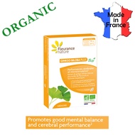 Gingko Biloba Tablets - Organic - Vegan NO GELATIN - Made in France - by FLEURANCE NATURE