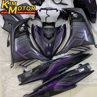 COVERSET LC135 V4 V5 V6 V7 ORIGINAL VELOZI SD16 PURPLE GREY STICKER STRIPE TANAM