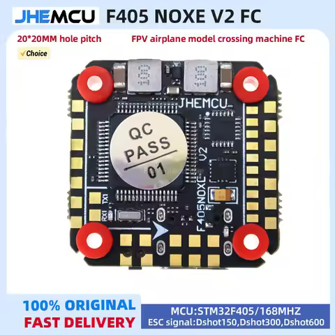 JHEMCU F405 NOXE V2 Flight Controller Baro OSD 16MB BlackBox 5V 10V Dual BEC 20X20mm 3-6S LIPO for F