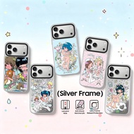 Pretty Y2K Girl Illustration Sunonebird Comic Forest Sprite Mirror Phone Case Silver Border Shockpro