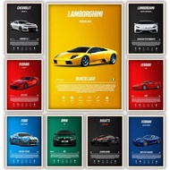 Performance Sports Famous Cars RS3 918 F40 Canvas Wall Art Print Poster GT500 Painting Home Decor