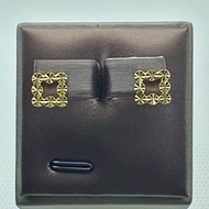 22k / 916 Gold Square Cutting Earring