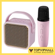 Ready Stock Mini Wireless Karaoke Bluetooth Speaker With Microphone Compact Audio Set For Home KTV O