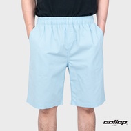 GALLOP : Mens Wear CASUAL SHORTS  กางเกงขาสั้นเอวยางยืด รุ่น GS9021 โทนสี Fashion มี 2 สี เหลืองมัสตาร์ด  ไลฟ์ บลู / ราคาปกติ 1290.-