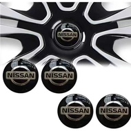 4PCS 56mm Metal Car Wheel Hub Cap Emblem Sticker Auto Rim Center Cover Badge Decal For Nissan Qashqai X J10 J11 Trail Tiida Juke