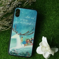 【客製化手機殼】童幻馴鹿 iPhone 15玻璃纖維鏡面機殼