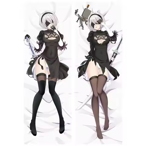 Anime Game NieR:Automata Decorative Pillow Case YoRHa Type A No. 2b 9S pillow Cover Double-sided Bed