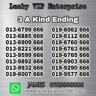 VIP Number, VIP Mobile Phone Number, Silver Number Series 3 A Kind 666, Prepaid Number, Digi, Celcom