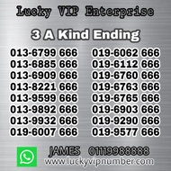 VIP Number, VIP Mobile Phone Number, Silver Number Series 3 A Kind 666, Prepaid Number, Digi, Celcom, Hotlink, XOX,