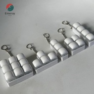 EMERAY Fidget Keychain, 3/4/9Keys Keys Button Finger Keyboard Cap,  Steamed Bread DIY Keyboard Relie