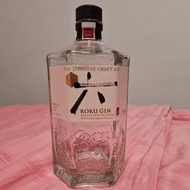 empty Roku Gin bottle