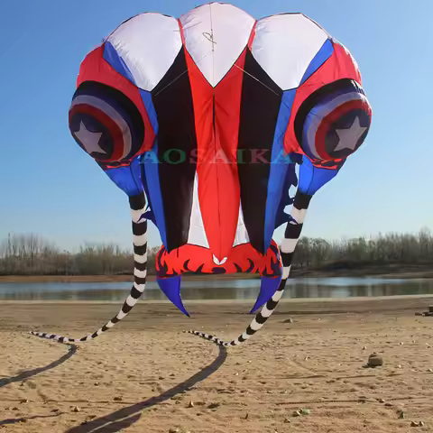 New Arrival Soft Inflatable 36sqm Trilobite Kite 40d Ripstop Nylon For Adults High Quality Colorful 
