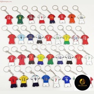 TIFORMEN soccer keychain, Messi Ronaldo soccer star keychain, Mbappe sports double-sided pattern stu