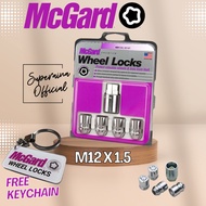 McGard Premium Wheel Locks M12x1.5 Locknut Lock Nut Sport Rim Honda Toyota Proton Perodua Mazda Hyun