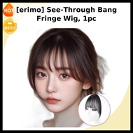 [erimo] See-Through Bang Fringe Wig, 1pc / Korean Bang Fringe Wig / Lightweight Clip-On / 100% Genui
