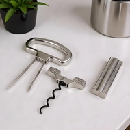 Two-Prong Cork Puller Remover Ah-So Old Wine Opener Multifunction Beer Corkscrew shuossg