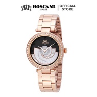 smart watch watch women jam tangan perempuan [SHOPEE EXCLUSIVE] Roscani Jeanne E35 (360° Spinning Dial with Sunray Patte