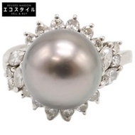 Tasaki [成色極佳] Pt900 0.43 10mm 黑珍珠鑽石 [二手]