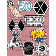 EXO WATERPROOF CUTTING STICKER | EXO CHIBI EXOL STICKERS