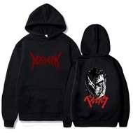 Anime Berserk Guts Japanese Manga Hoodies Cool Men Manga Pullovers Harajuku