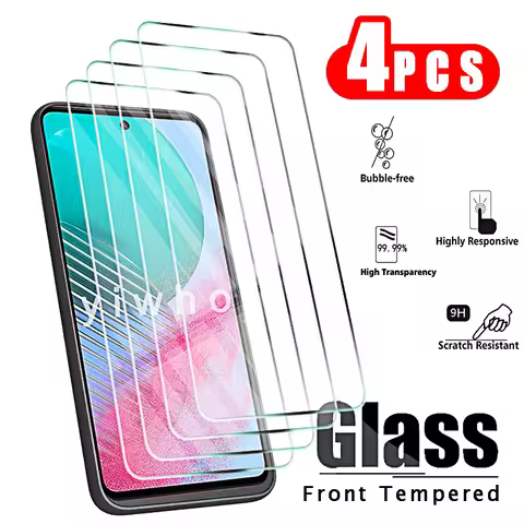 4pcs Tempered Glass for Samsung Galaxy M54 5G M34 M14 M04 M13 4G M23 M33 M53 5G Screen Protectors Pr