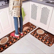 BỘ 2 THẢM BẾP 3D CAO CẤP CHỐNG TRƠN TRƯỢT 2 tấm (40x60&40x120)