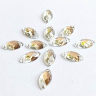 payet diamond jahit grade A mata ukuran 9*18 per lusin