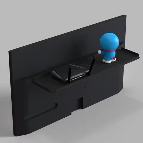 VESA extend board behind monitor 75x75 100x100 put mouse router over