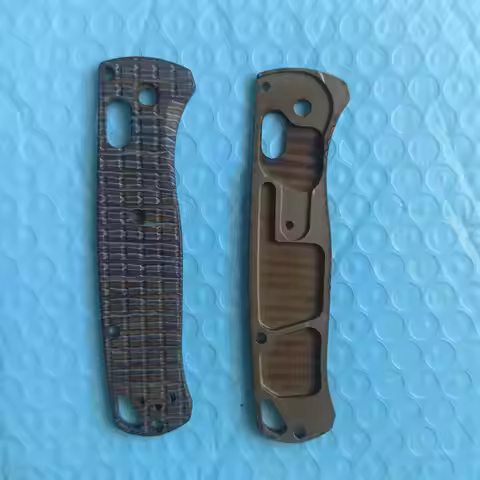 1 Pair Custom Made Titanium Handle Scales for Benchmade Bugout 535 Modify DIY Accessories