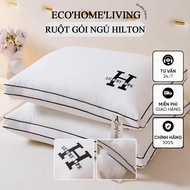 5-star hotel luxury embroidered pillow - Soft and luxurious, 3D neck support Size 48cm × 74cm
