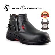 ORIGINAL Black Hammer BH3889 Women Mid Cut with Double Zip Safety Shoes BH 3889 ksaut safety perempu