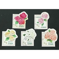 JPN 02 Japan 2020 84 Yen Flowers in Daily Life - Roses set of 5 Fine Used