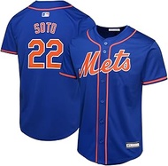 Juan Soto New York Mets MLB Kids Youth 8-20 Blue Alternate Player Jersey