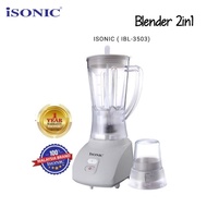 ISONIC 350W 2 IN 1 BLENDER  WITH DRY MILL IBL-3503