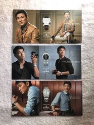 劉德華 Andy Lau CYMA 司馬錶 代言廣告宣傳卡 明信片 一套三張