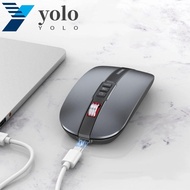 YOLO Bluetooth 2.4GHz Wireless Mouse, ABS Bluetooth Compatible M113 Dual Mode Silent Mice, Wireless Silent Type-C Charging M113 2.4GHz Optical Mice Pad Computer PC Laptop