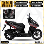 Tem Xe Vario 160 2023 Hiện Đại | VAR160-06 | Team Decal Dán Xe Máy Chống Nước Bền Màu Cho Xe Đỏ Đen