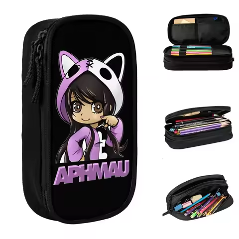 Aphmau Pencil Case Lovely Cartoon Anime Pen Bag Student Large Storage Students School Gifts Pencilca