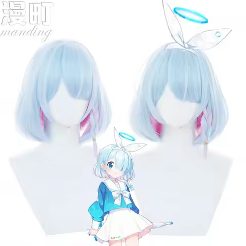 Game Blue Archive Arona Plana Cosplay Prop Headwear Halo Wig Anime Cute Girl Role Play Halloween Car