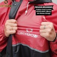 JAS HUJAN, RAINCOAT Pria Wanita Terbaru By ORYGO Anti Rembes Original Merah