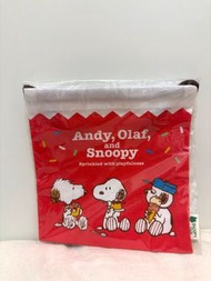 🈹清貨 特價 ✈️ Snoopy town   限定 snoopy Andy Olaf 小袋 / bag
