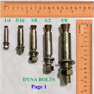 Expansion Bolt Expansion Bolt for Concrete Expansion Screw Dynamic Anchor Bolt 1/4 5/16 3/8 1/2