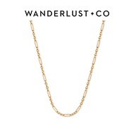 Wanderlust + Co Multi Links 14K Gold Vermeil Necklace 14K Gold Plated Hypoallergenic Shower-safe Jew