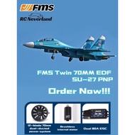 FMS Twin 70mm EDF SU-27 PNP 6S RC Airplane Airplane Aircraft fixed wing Radio Remote Control Jet tur