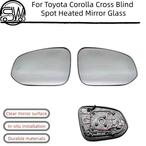 For Toyota Corolla Cross Blind Spot Heated Mirror Glass Driver Side With Backing Plate