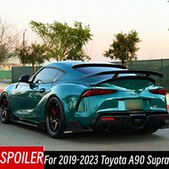 For 2019-2023 Toyota A90 Supra Bodykit Car Real Carbon Fiber Rear Trunk Lid Lip Spoiler Wings Exteri