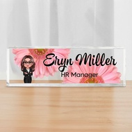 Personalized acrylic desk nameplate, office gift appreciation gift, men's and women's office persona