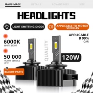 LED bulb D1S active cooling/150W/6000K/set, used for automotive headlights